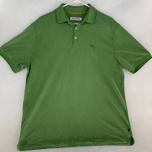 Tommy Bahama Mens Green IslandZone Polo Shirt Size M